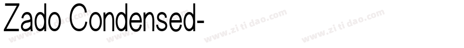Zado Condensed字体转换